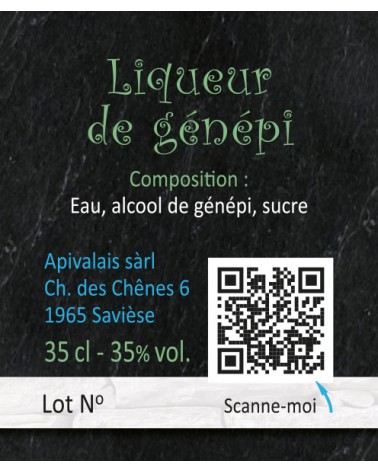 Liqueur de génépi, 35% vol.