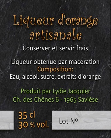 Liqueur d'orange, 30% vol.